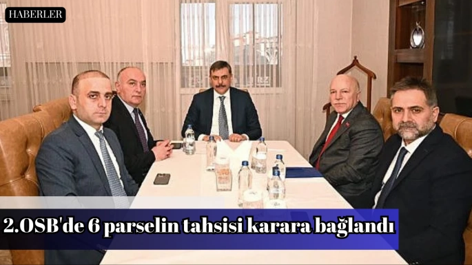 2.OSB'de 6 parselin tahsisi karara bağlandı