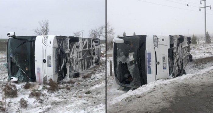 2 tur otobüsü kaza yaptı: 1 ölü, 40’dan fazla yaralı