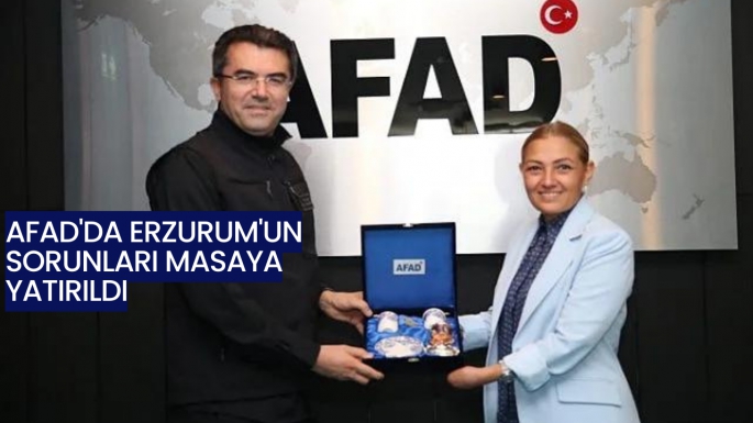 AFAD'da Erzurum'un sorunları masaya yatırıldı