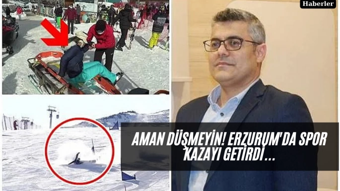 Aman düşmeyin! Erzurum'da spor kazayı getirdi...