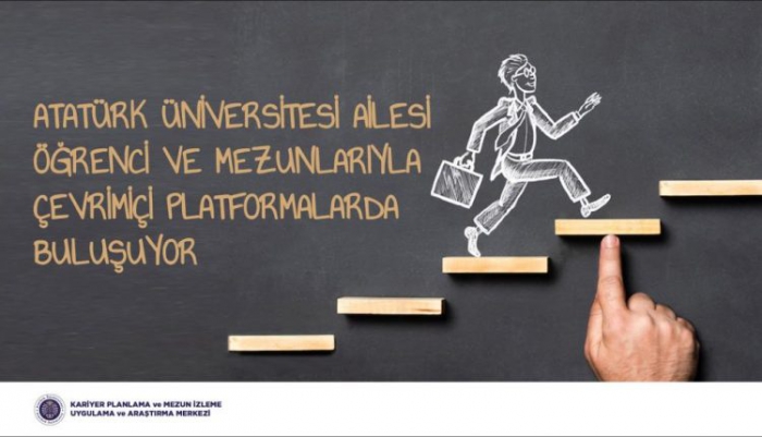 Atatürk Üniversitesi ailesi öğrenci ve mezunlarıyla çevrimiçi platformlarda buluşuyor