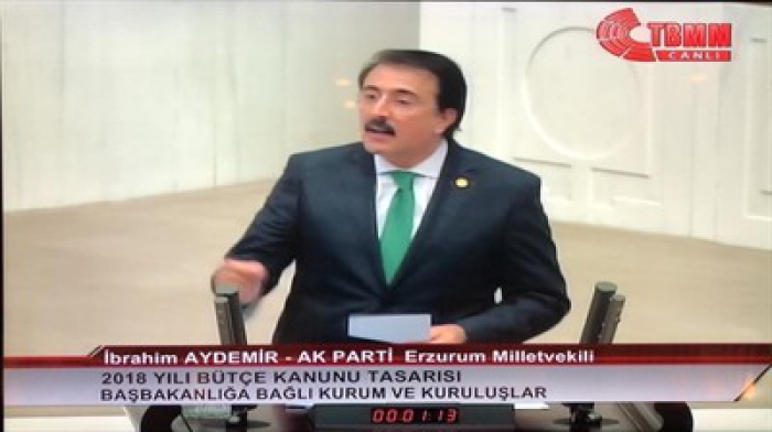 Aydemir Ak Parti grubu adına konuştu