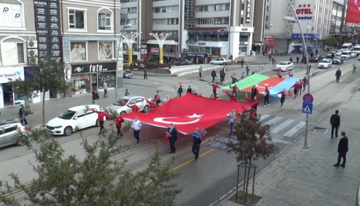 Azerbaycan’a destek için yürüdüler