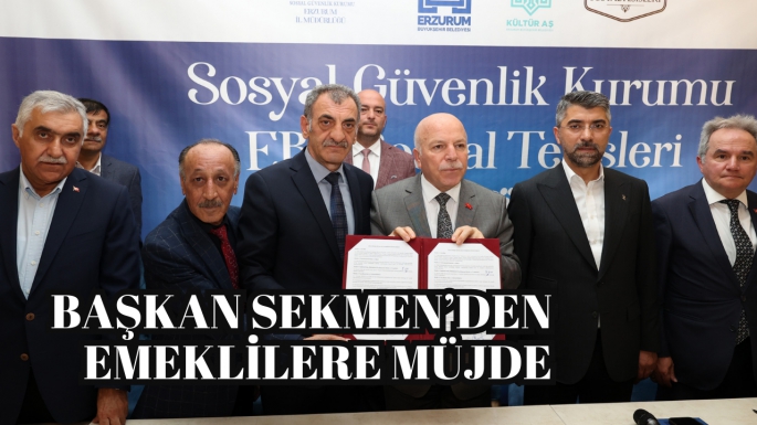 BAŞKAN SEKMEN’DEN EMEKLİLERE MÜJDE