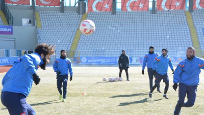 BB. Erzurumspor- Ofspor maçının hazırlığını tamamladı