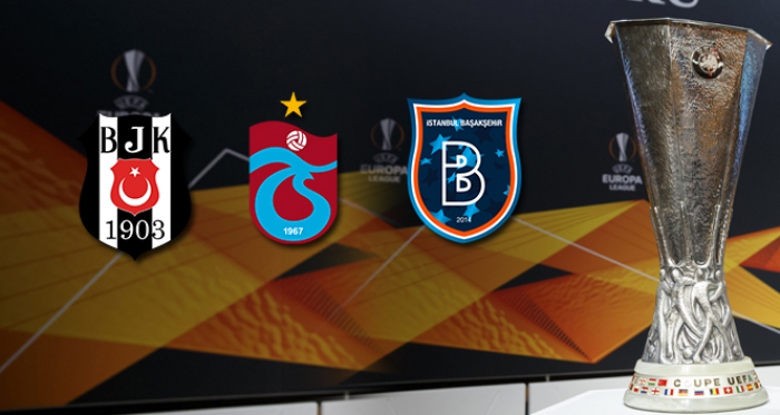 Beşiktaş, Trabzonspor ve Başakşehir’in UEFA Avrupa Ligi’nde rakipleri belli oldu