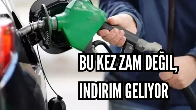 Bu kez zam değil, indirim geliyor