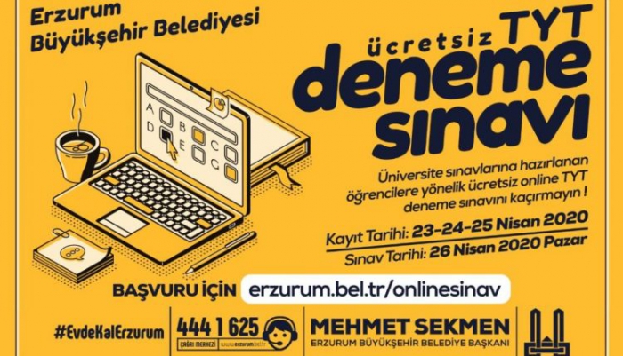 Büyükşehir’den deneme sınavı