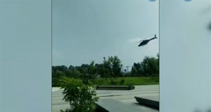 Çin'de helikopter düştü