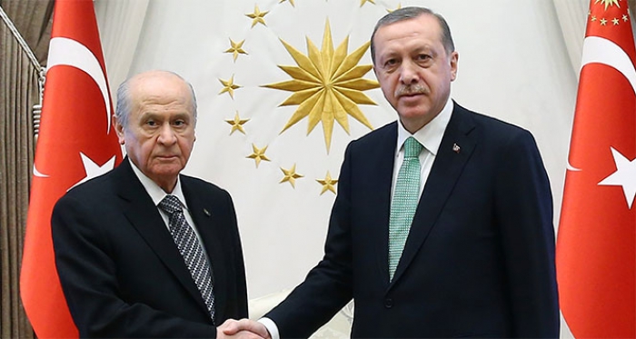 Cumhurbaşkanı Erdoğan Bahçeli görüşmesi sona erdi