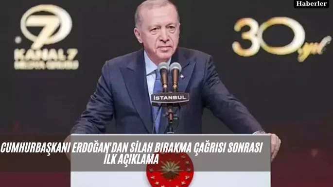 Cumhurbaşkanı Erdoğan'dan silah bırakma çağrısı sonrası ilk açıklama