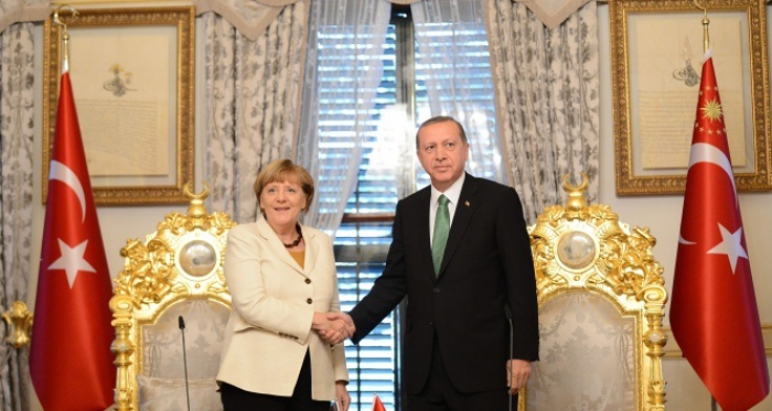 Cumhurbaşkanı Erdoğan ile Almanya Başbakanı Merkel görüşmesi başladı