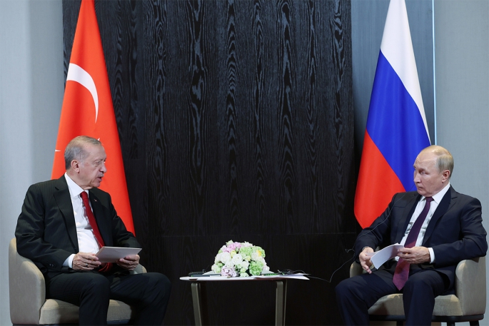 Cumhurbaşkanı Recep Tayyip Erdoğan, Putin ile görüştü