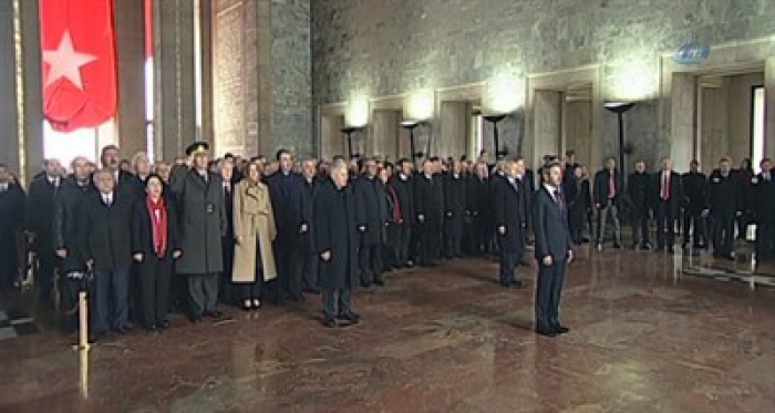 Devlet erkanı Anıtkabir’de