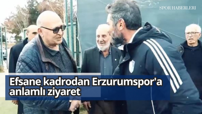 Efsane kadrodan Erzurumspor'a anlamlı ziyaret