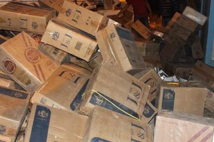 Erzurum'da 20 bin paket sigara ele geçirildi