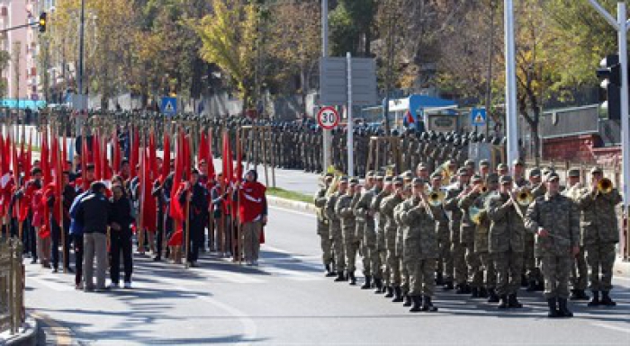 Erzurum’da 29 Ekim Cumhuriyet Bayramı etkinliklerinin provası yapıldı