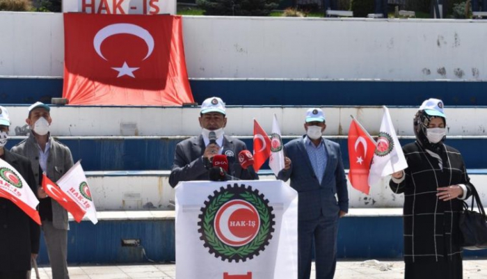 Erzurum’da 7 kişiyle 1 Mayıs açıklaması