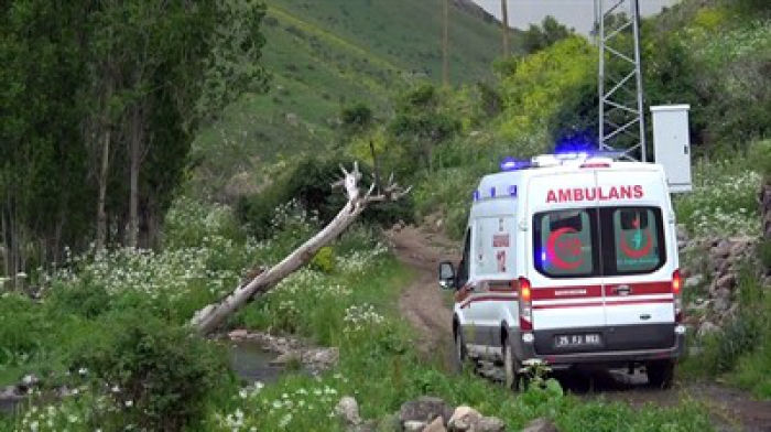 Erzurum'da acı olay! Ayıyla beraber uçurumdan düşen kişi hayatını kaybetti