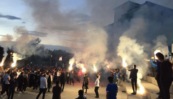 Erzurum’da binler sokağa döküldü