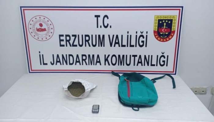 Erzurum’da Evinde 377 gram toz esrar bulunan şahıs ceza evine gönderildi