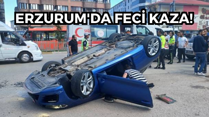 Erzurum'da feci kaza!