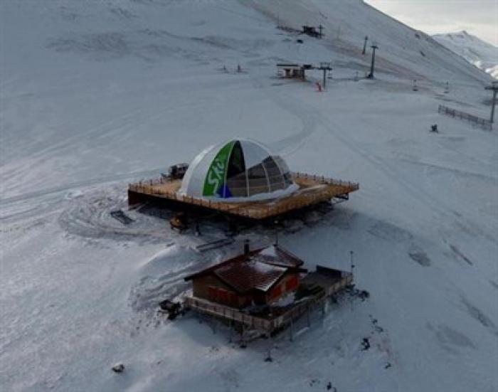 Erzurum’da havadan çekilen kış manzaraları