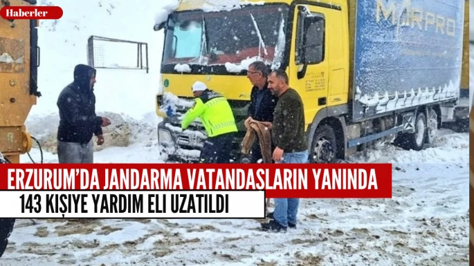 Erzurum’da Jandarma Vatandaşların Yanında: 143 Kişiye Yardım Eli Uzatıldı