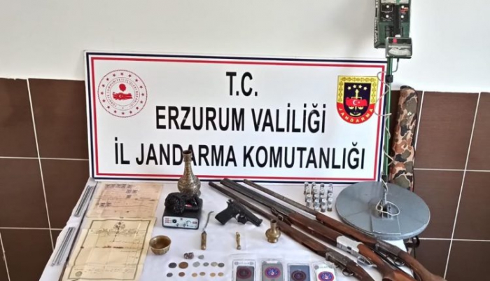 Erzurum’da kaçak tarihi eser operasyonu