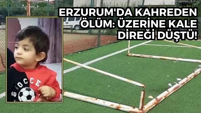 Erzurum'da kahreden ölüm: Üzerine kale direği düştü!