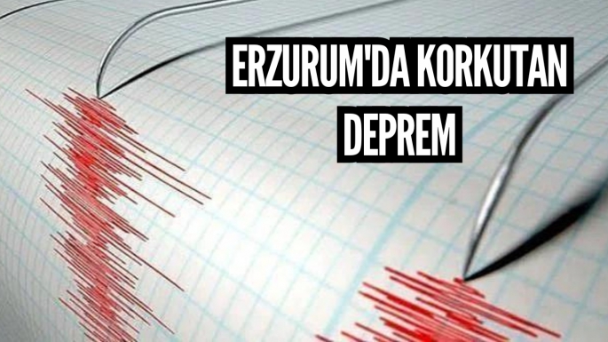 Erzurum'da korkutan deprem