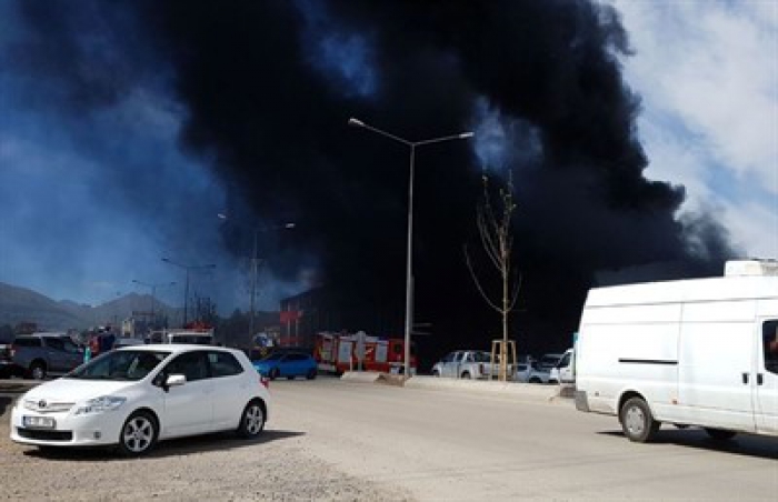 Erzurum'da korkutan yangın!