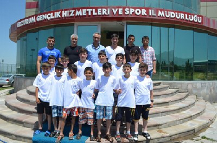 Erzurum'da  Minik judocular iddialı 