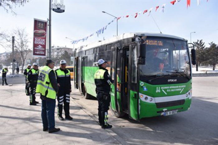 Erzurum'da Otobüs sürücüleri Dikkat!