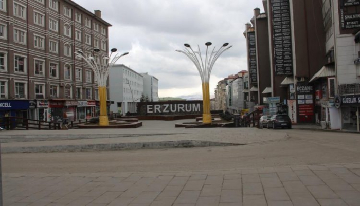 Erzurum’da sokaklar sessiz kaldı