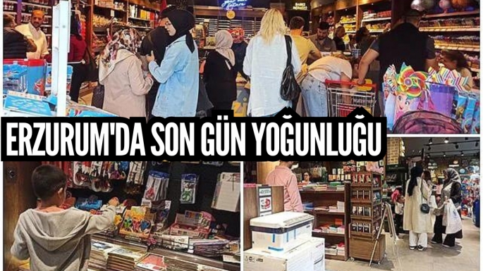 Erzurum'da son gün yoğunluğu