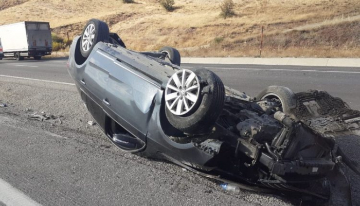 Erzurum’da Tepebaşı mevkiinde trafik kazası