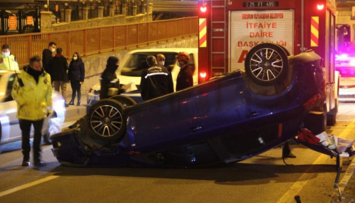 Erzurum’da Trafik Kazası