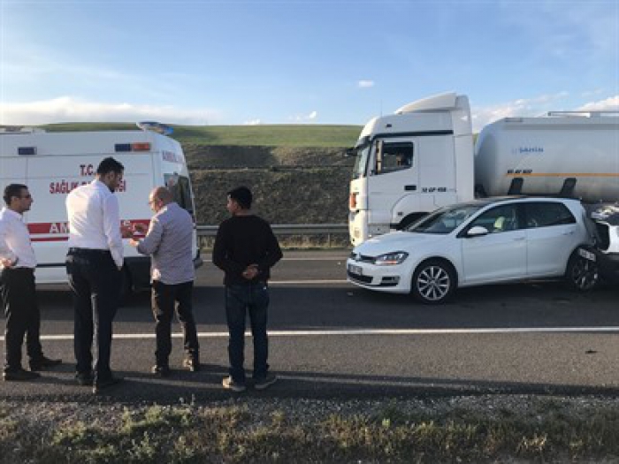 Erzurum'da Trafik Kazası 2 Yaralı