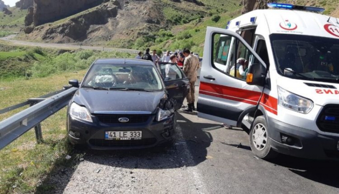 Erzurum’da trafik kazası: 9 yaralı