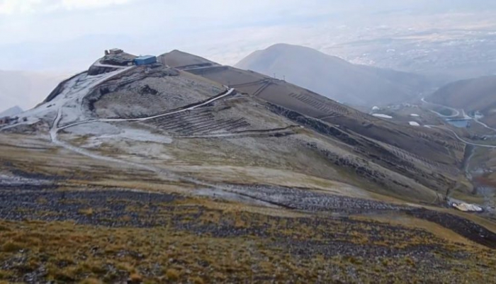 Erzurum’da; Zirve saniyeler içerisinde beyaza büründü