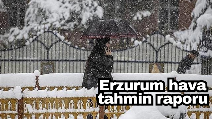 Erzurum hava tahmin raporu