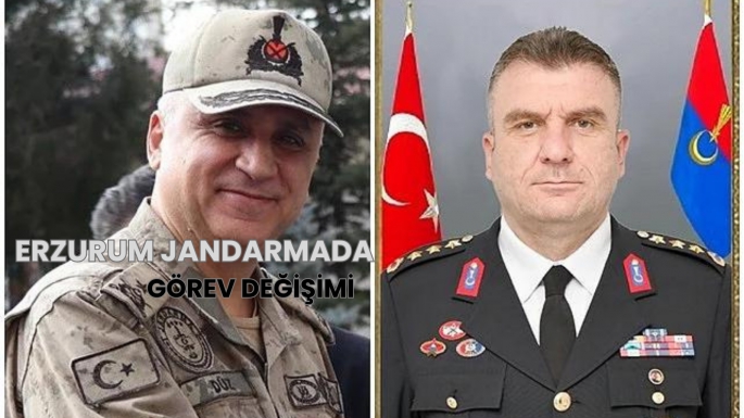 Erzurum Jandarmada görev değişimi   