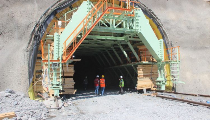 Erzurum Pirinkayalar tünelindeki çalışmalarda sona yaklaşıldı