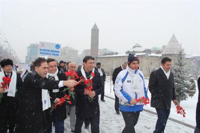 Erzurum sigarayı bırakmak için yürüdü