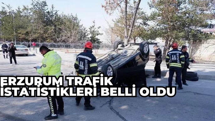 Erzurum Trafik istatistikleri belli oldu