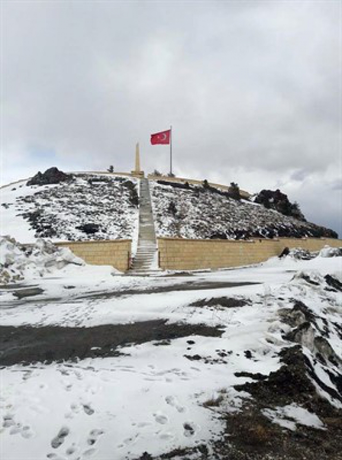 Erzurum’un yüksek kesimlerine Mayıs karı