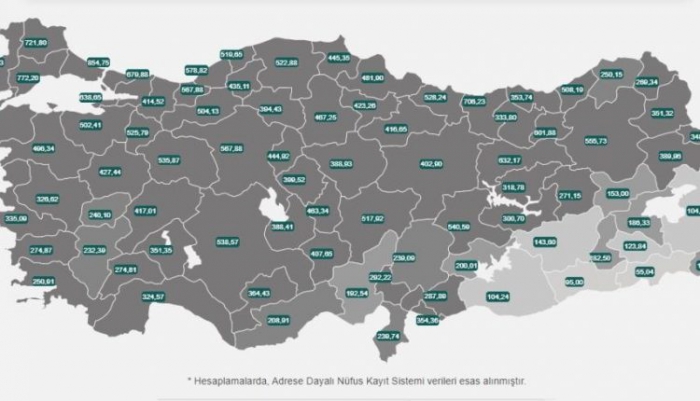 Erzurum vaka oranında anormal artış