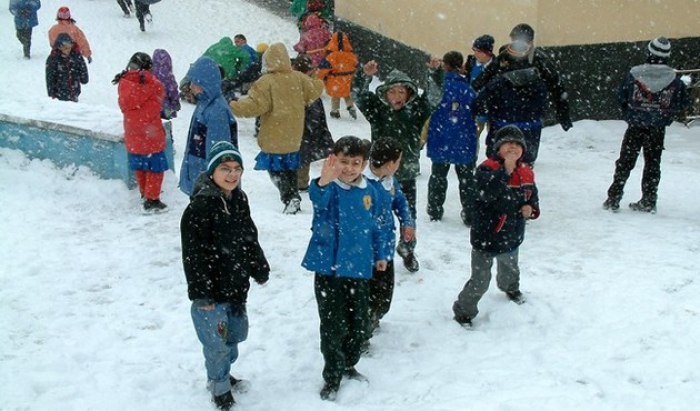 Erzurum Ve İlçelerinde Okullar Tatil