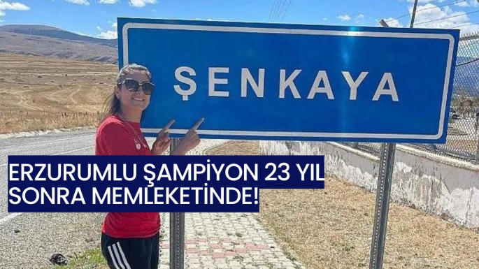 Erzurumlu şampiyon 23 yıl sonra memleketinde!